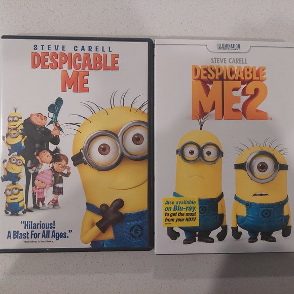 3/$15 Despicable Me and Despicable Me 2 DVDs - Picture 1 of 8